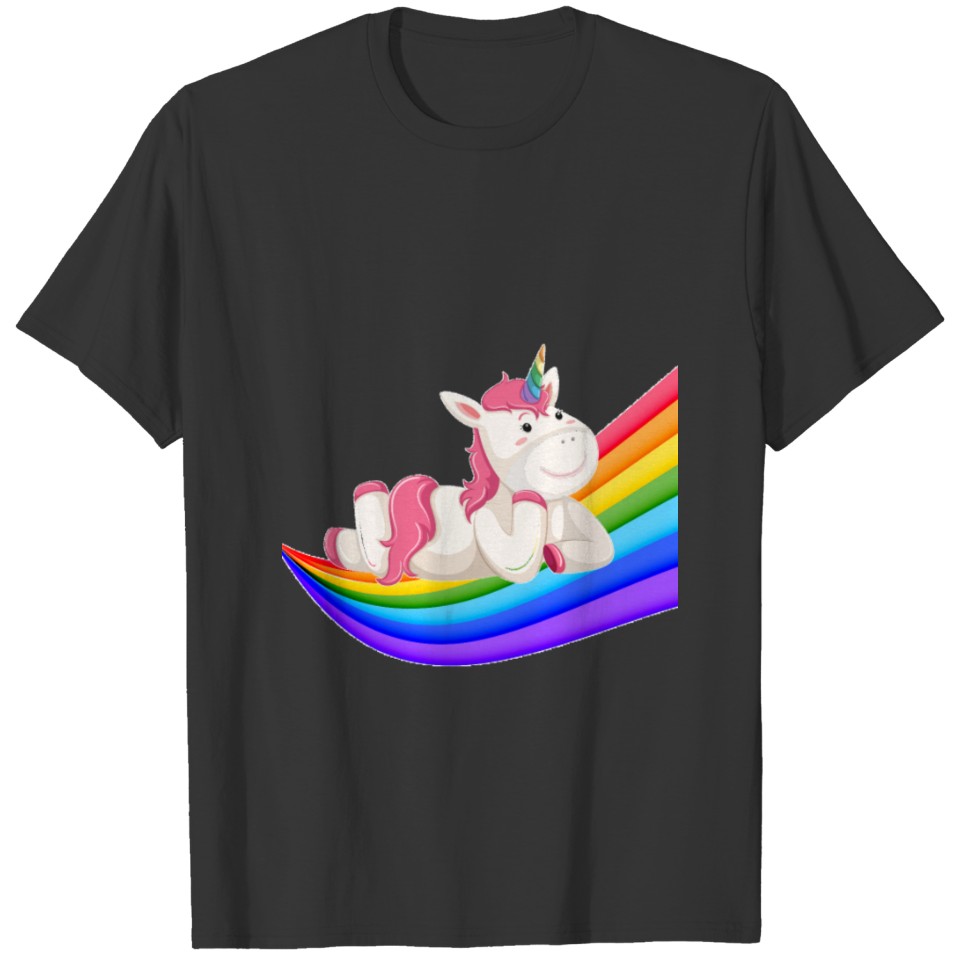 Unicorn Wave Rainbow T-shirt