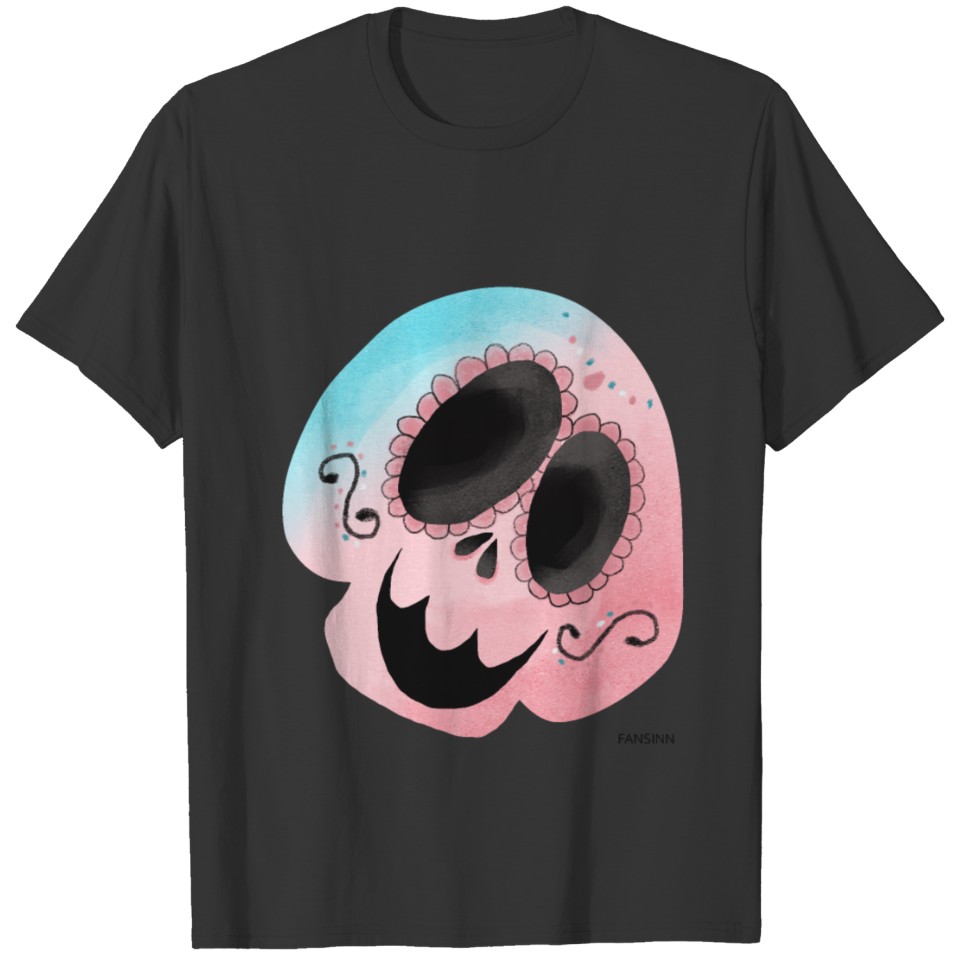 Skull Halloween Skull Skeleton Lady Gift T-shirt