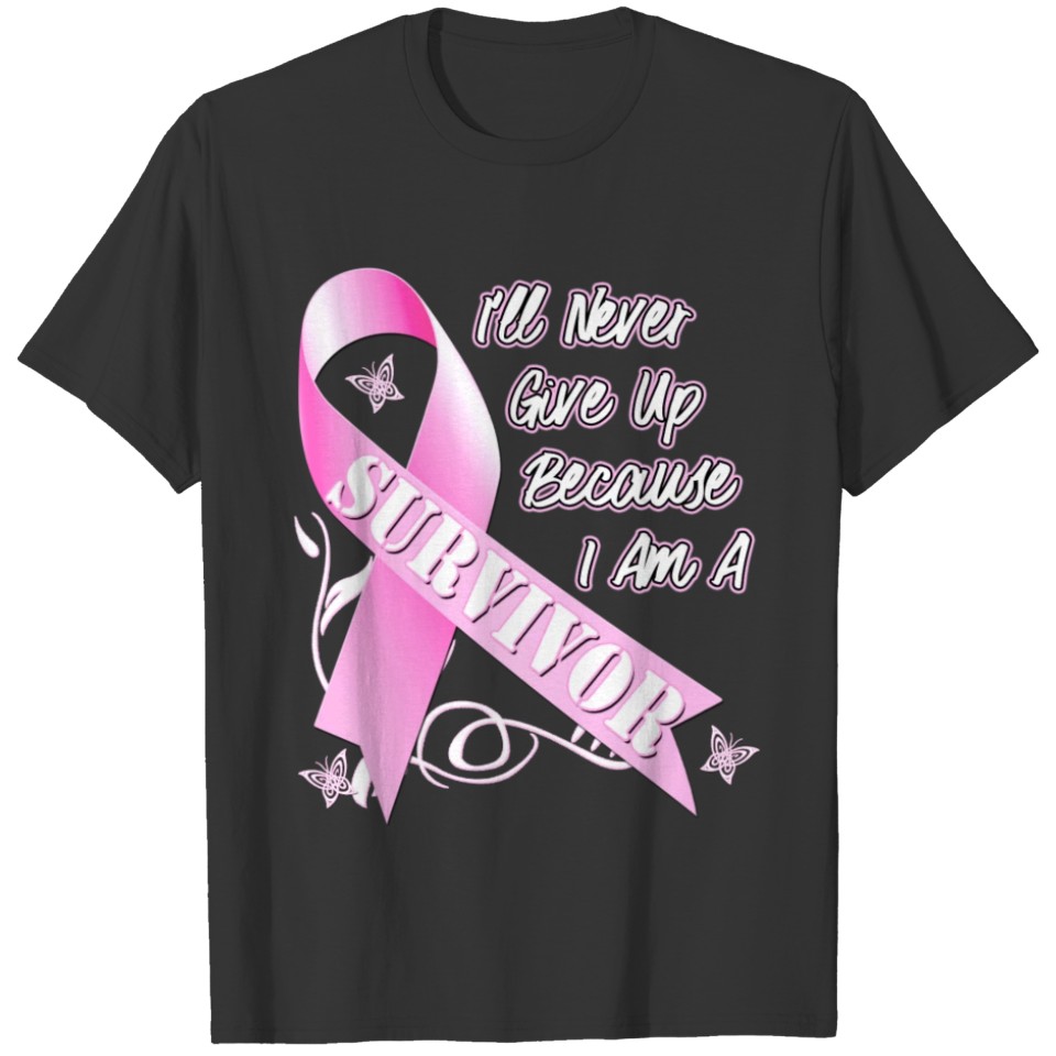 I Am A Breast Cancer Survivor Pink Ribbon T-shirt