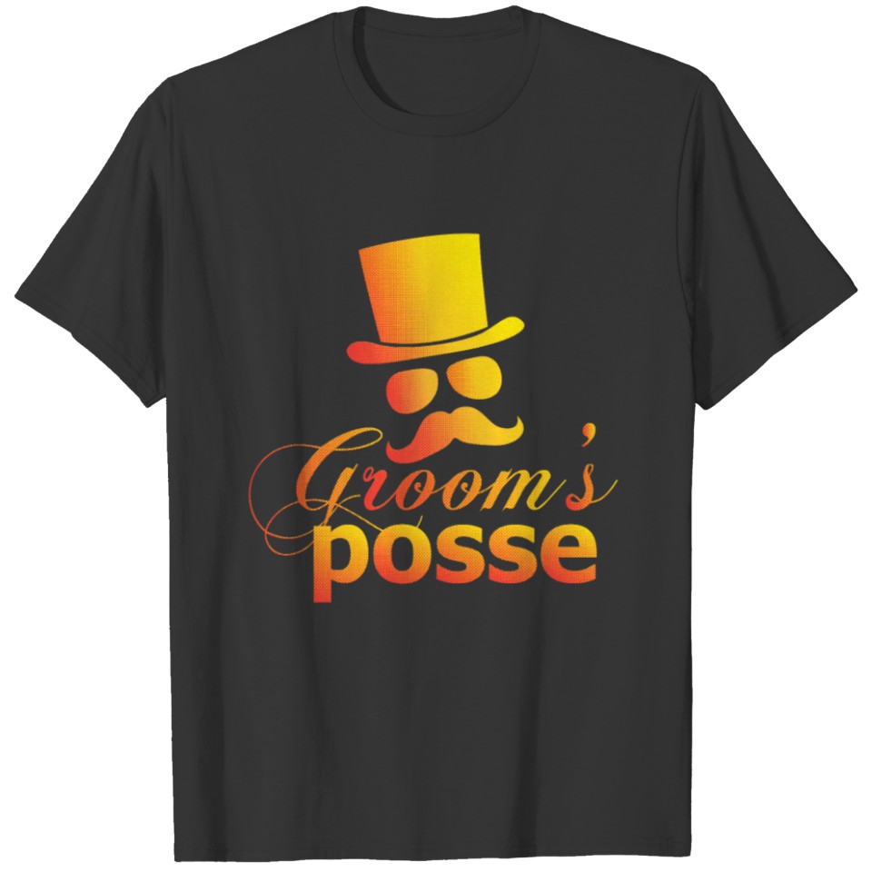 Groom's Posse Wedding Bachelor Party Groomsmen T-shirt