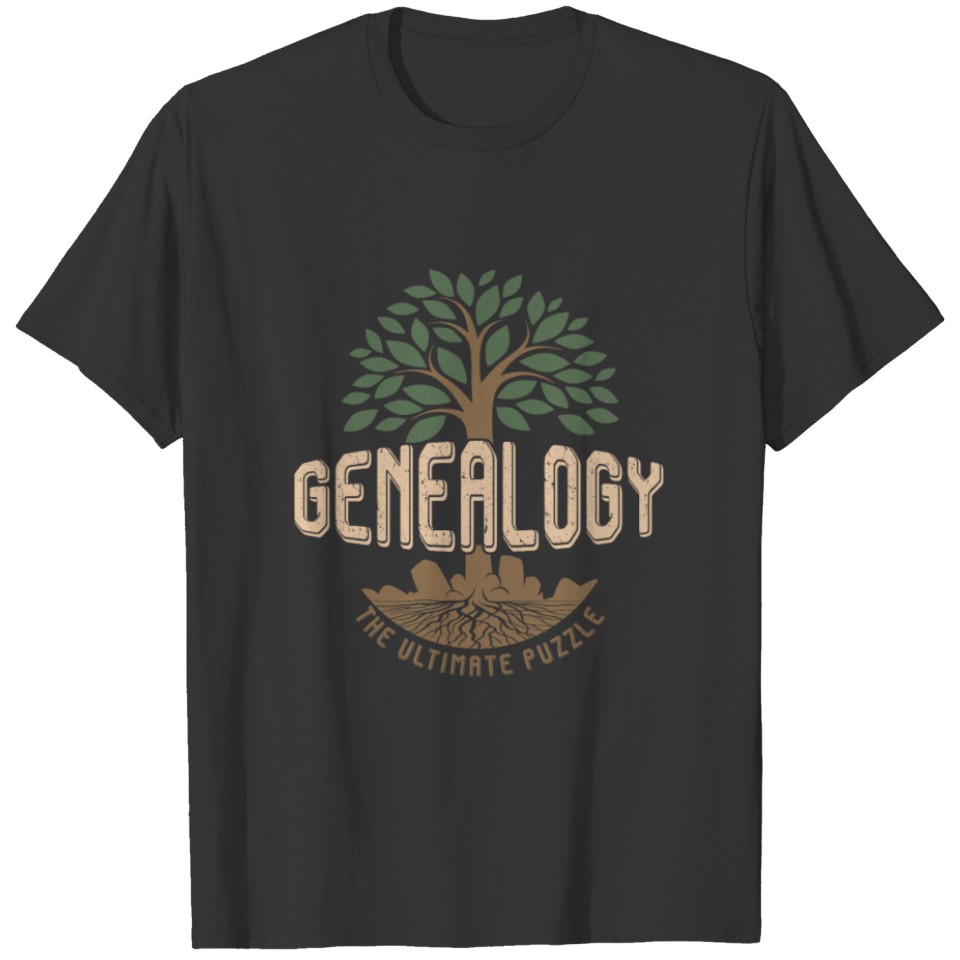 Genealogist Genealogy The Ultimate Puzzle T-shirt