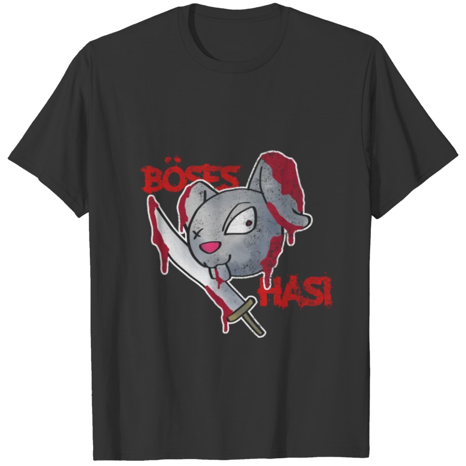Evil Hasi Halloween Rabbit Gift T-shirt