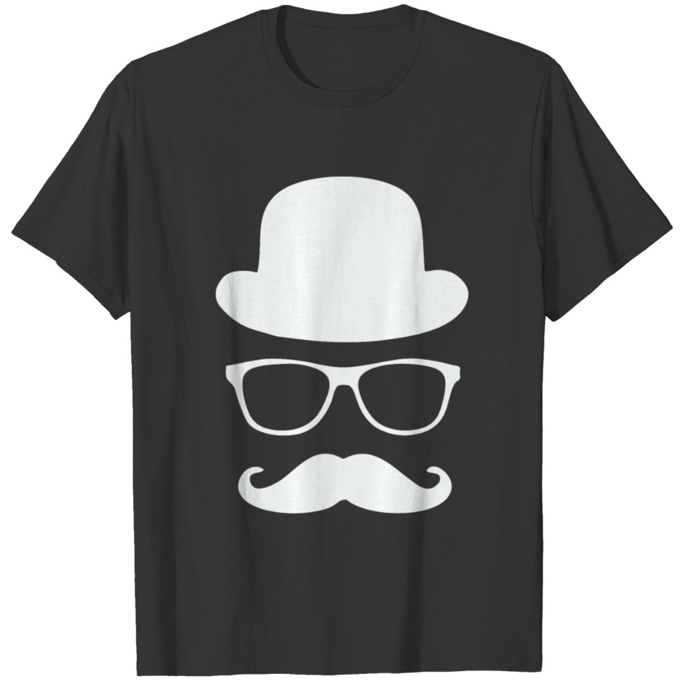 Hipster white icon T Shirts