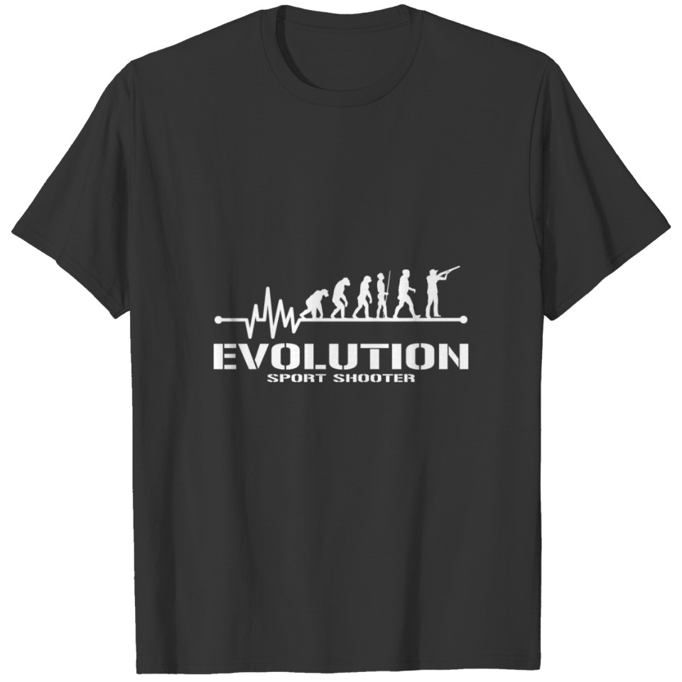 Sport Shooting T Shirt Hertbeat Evolution T-shirt