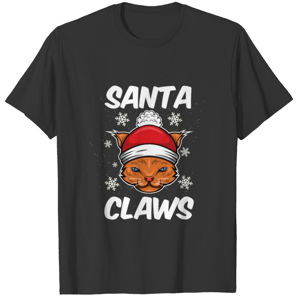 Christmas cat Christmas claws claws T Shirts