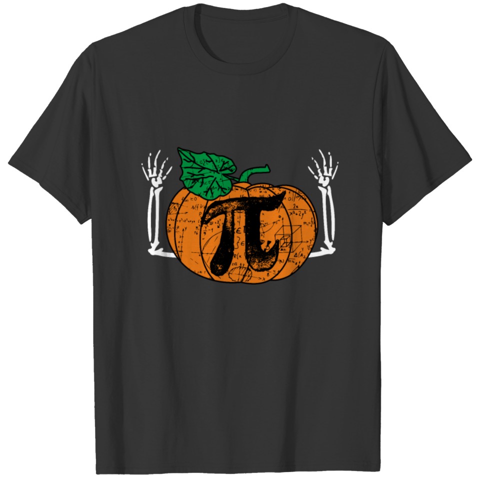 Halloween Pumpkin Pie Funny Science Math Teacher T-shirt