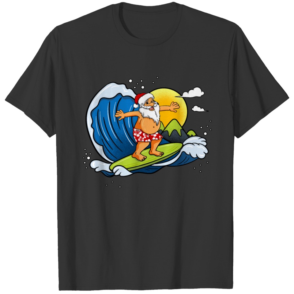 Surfing Santa T-shirt