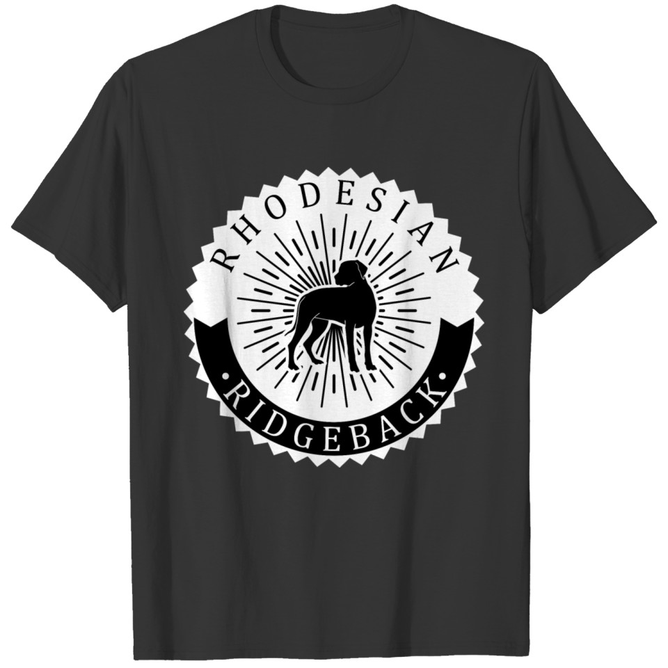 Rhodesian Ridgeback Logo badge T Shirts