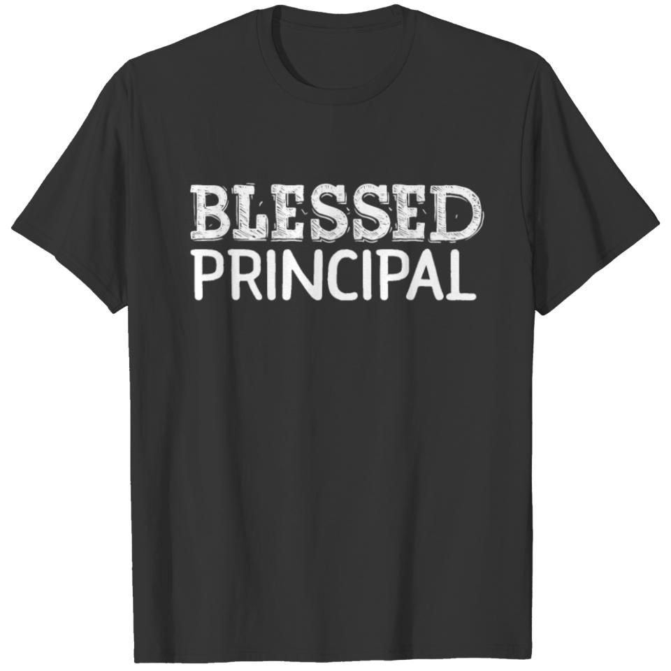 Blessed Principal Appreciation Gift Teacher Back T-shirt