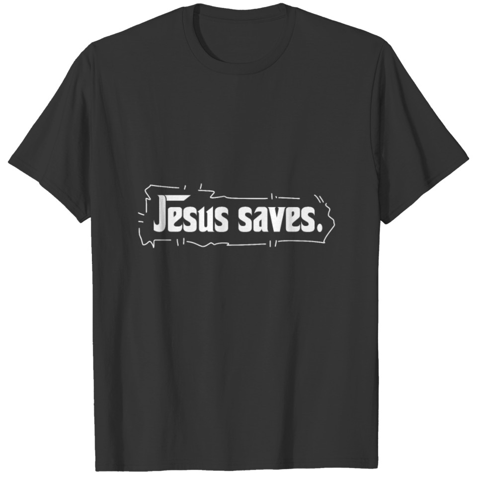 Jesus Saves Cool Religious Art Gift T Shirts