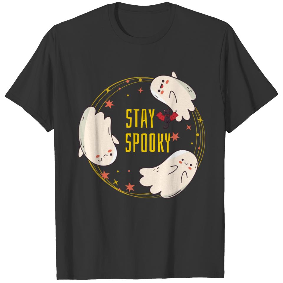 spooky ghosts cute halloween T-shirt