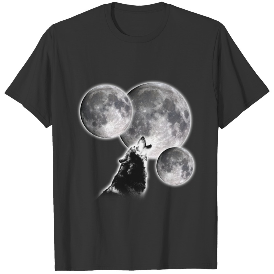 3 Moons 1 Wolf T-shirt