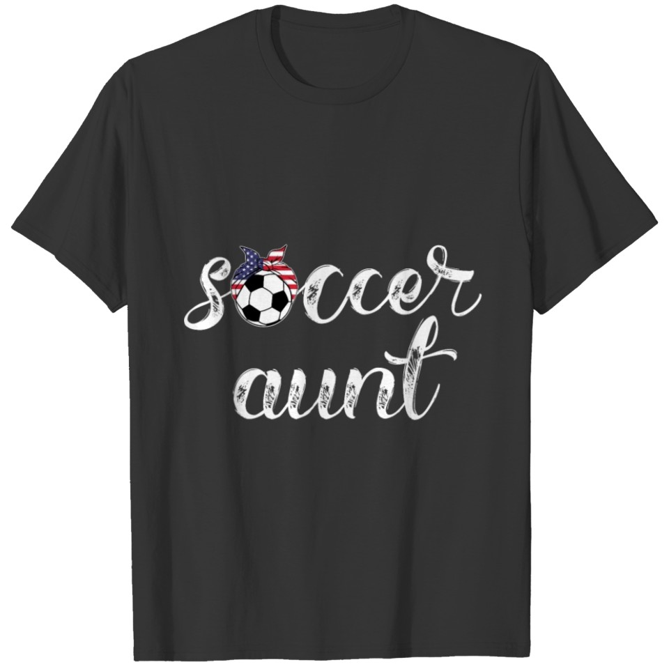 Cool Soccer Aunt Jersey for Aunties of US Soccer T-shirt