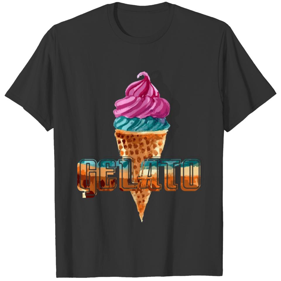 Popsicle and Ice Cream - Fresh Summer - Gelato T-shirt