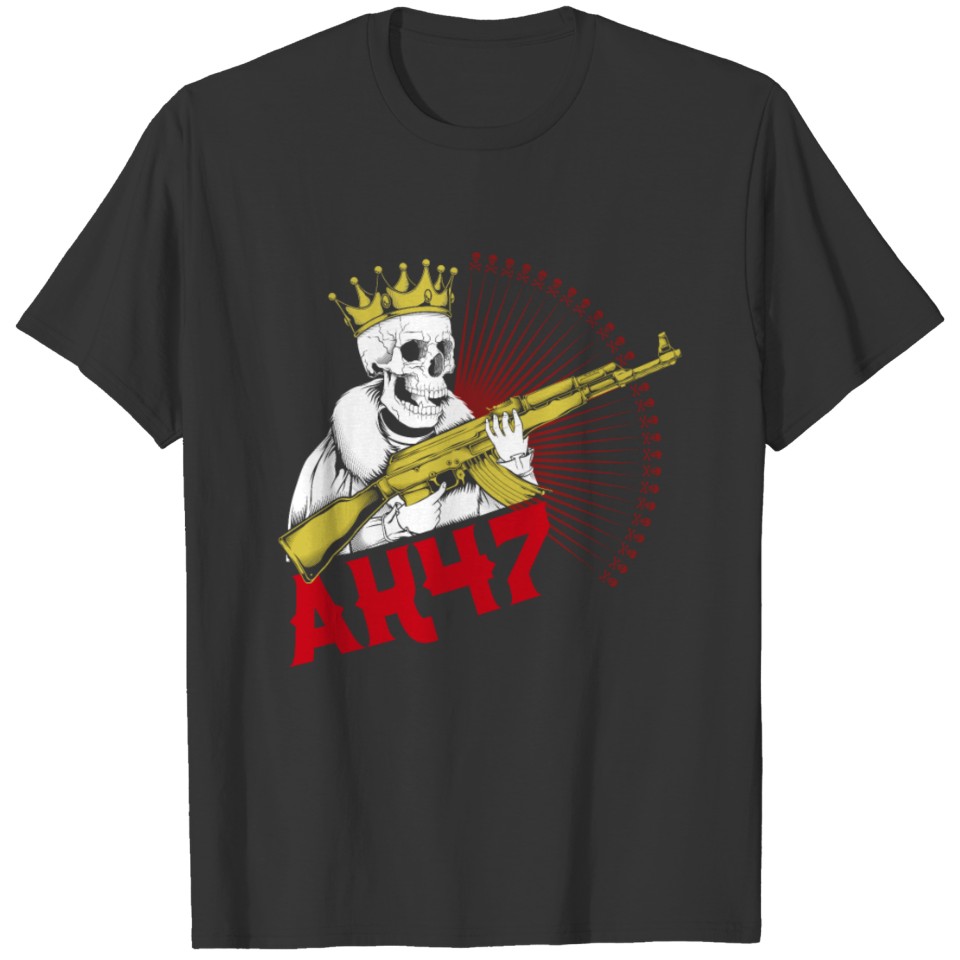 Gangster King AK 47 Mafia Boss Criminal Gun Gift T Shirts
