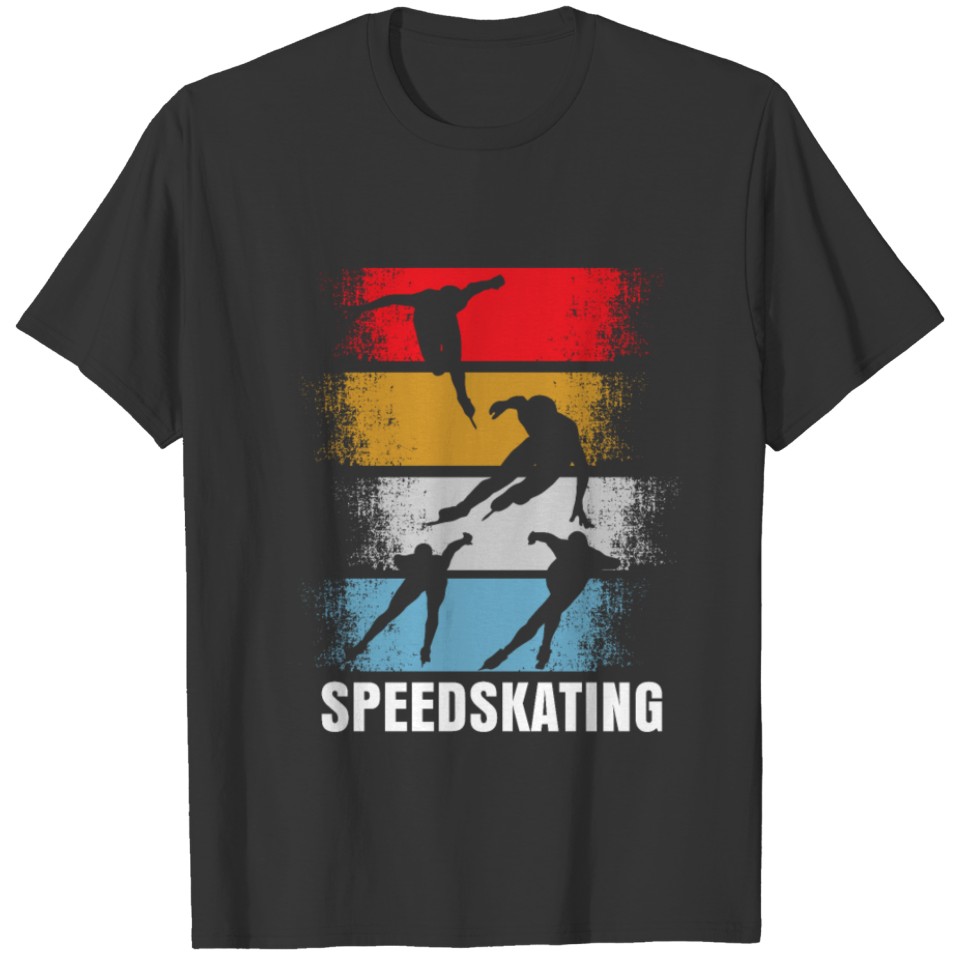 Speed Skating Retro T-shirt