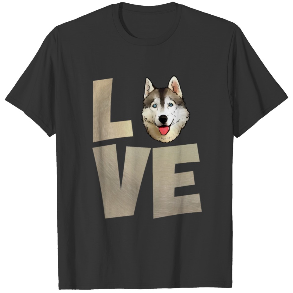 Portrait from a Husky with Love T-shirt