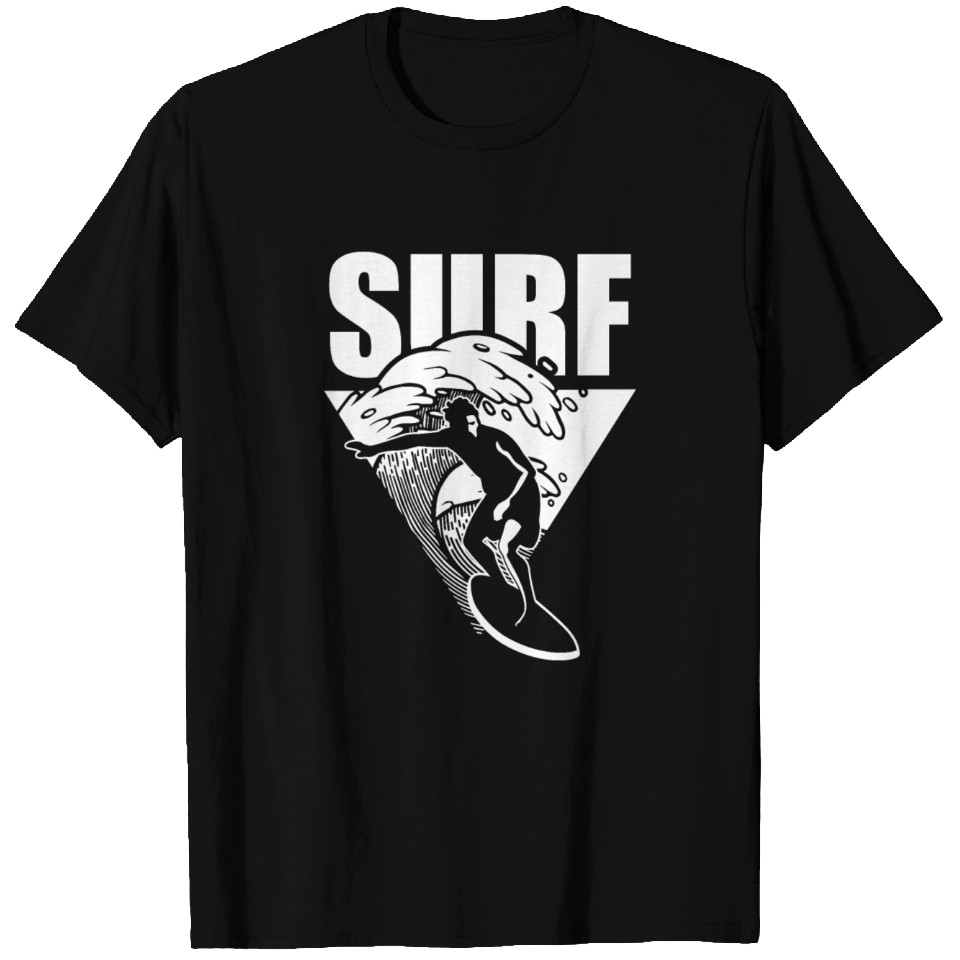 Surfing | Inverted Triangle | Big Waves | Surfer T Shirts | ID 13095920 ...