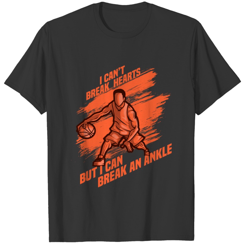 Mens Basketball Player Gift Break Sports Injury T-shirt