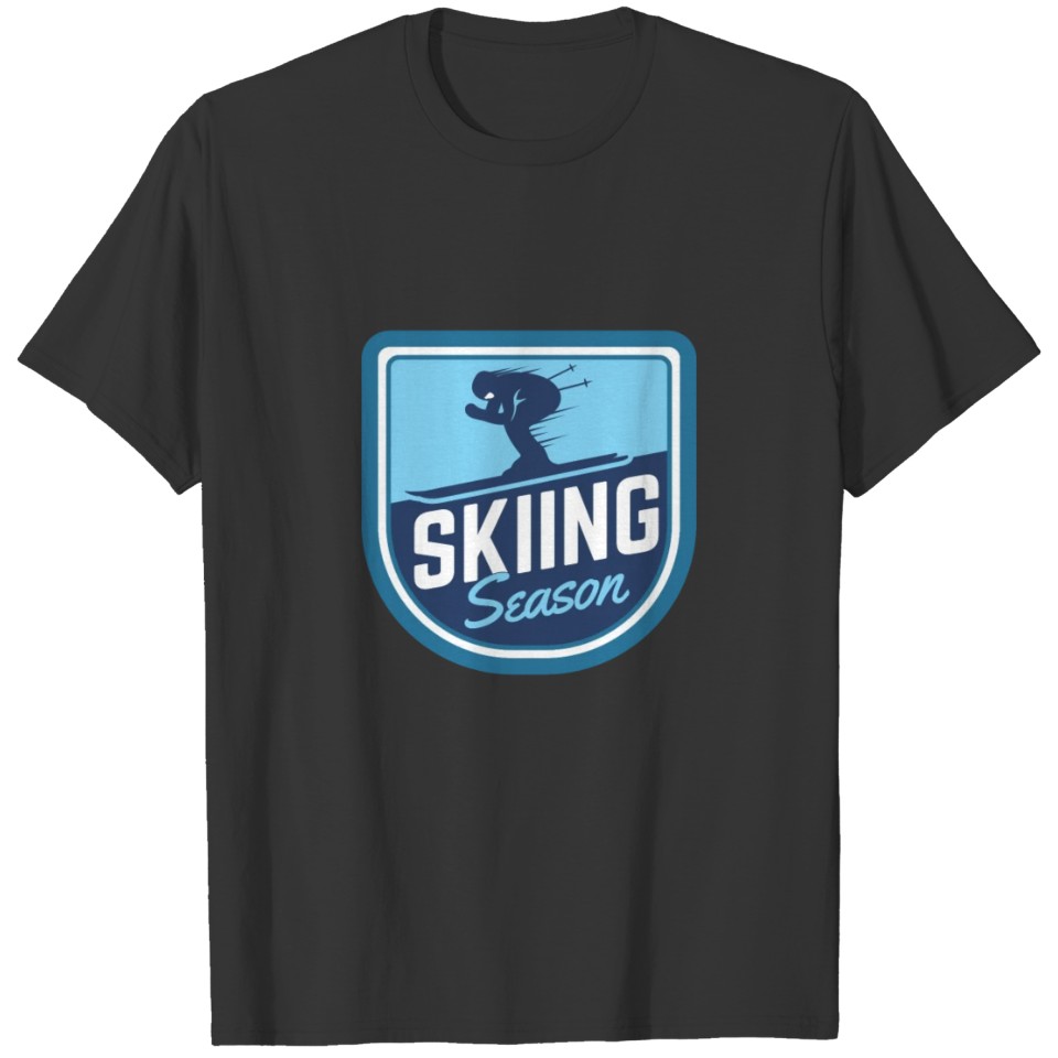 Skiing Season Mountain Outdoor Sports Winter T-shirt