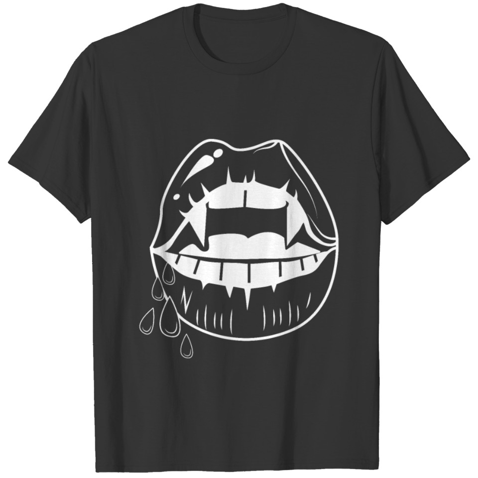 Vampire Blood Halloween Fangs Fable Gift T-shirt