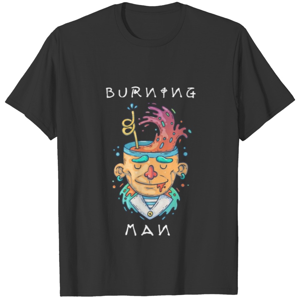Burning Man Psychedelic T-shirt