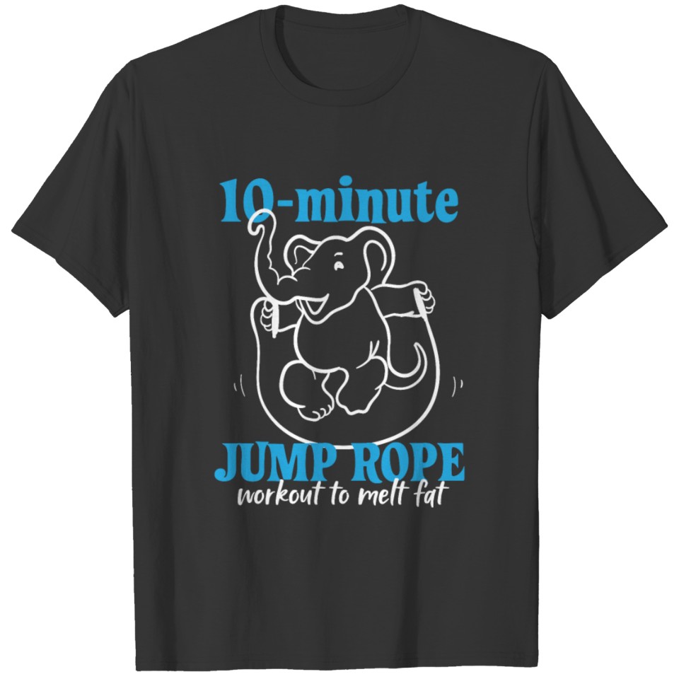 Elephant Jumping Rope Workout T-shirt