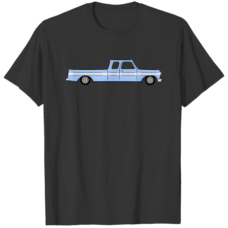 Classic Pickup Truck blue white T-shirt