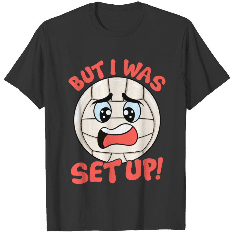 Cute & Funny But I Was Set Up Volleyball Ball Pun T-shirt