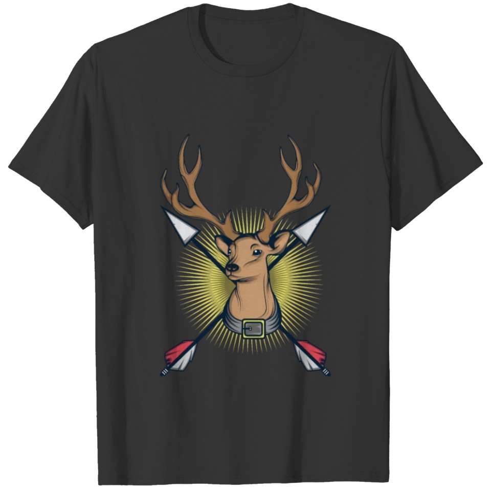 Deer Deer Hunting Bow Weapon Killing Gift T-shirt