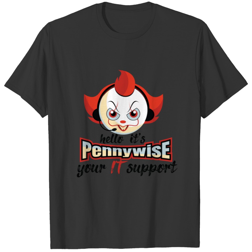 Thriller Killer Clown Information Technology Merge T-shirt