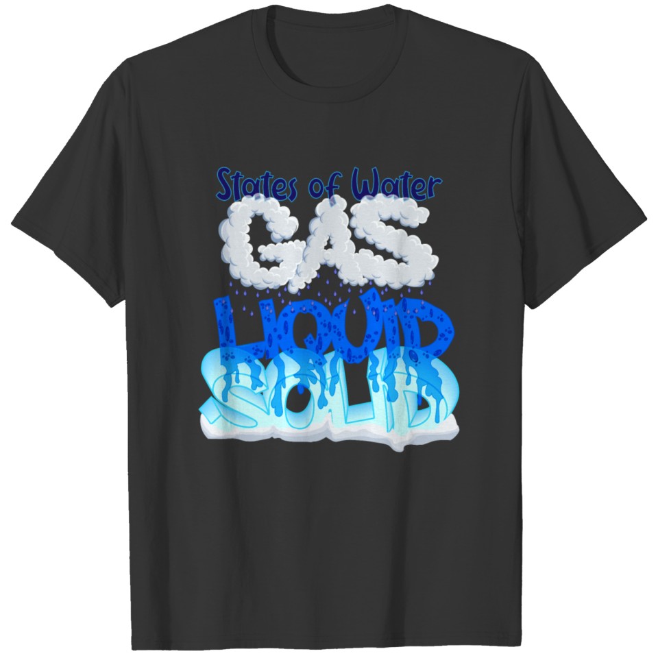 Chemistry saying aggregate states - ice liquid gas T-shirt