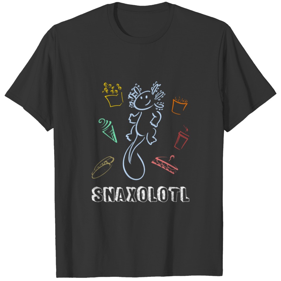 Snaxolotl Kawaii Cute Gift T-shirt