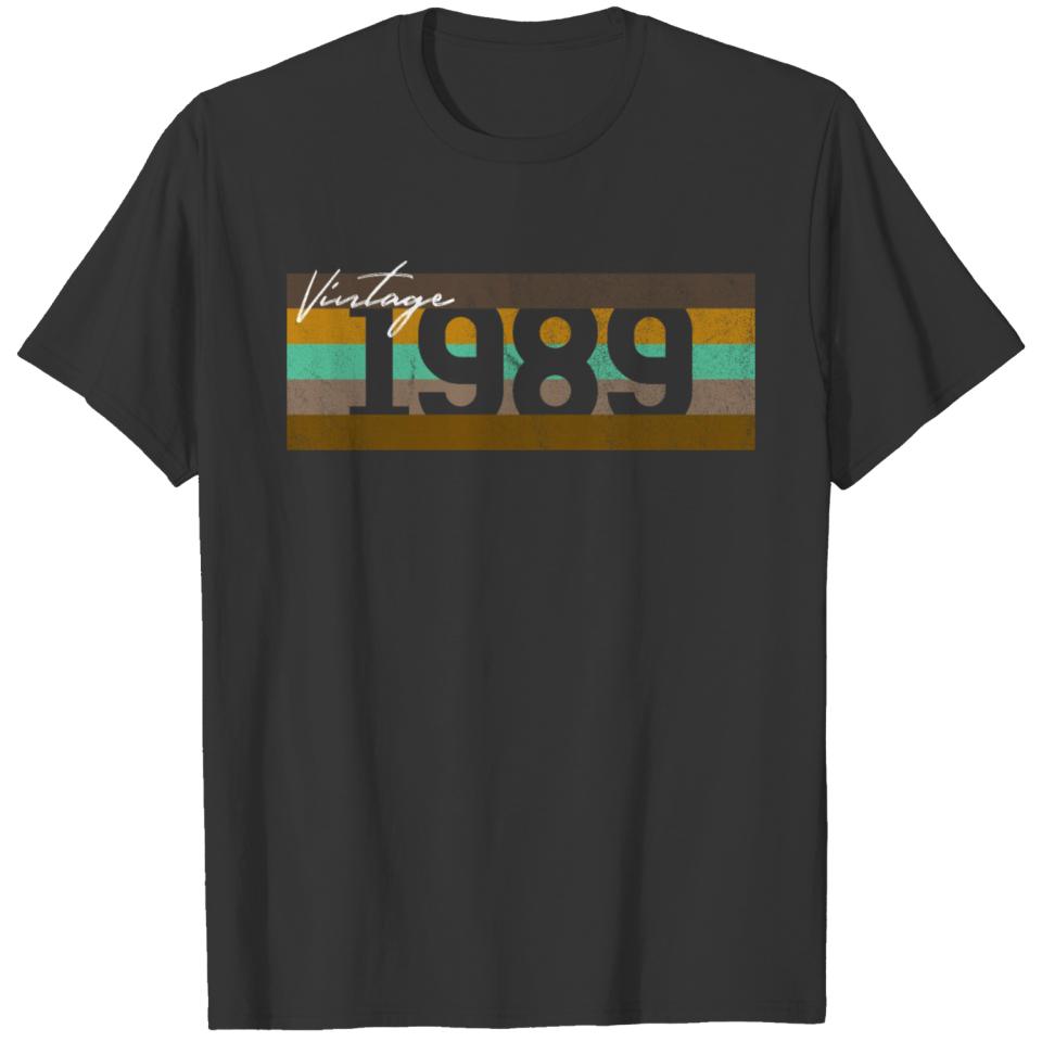 Vintage 1989 Birthday T-shirt