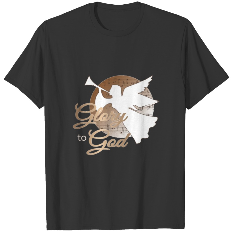 Angel with Trumpet Heralding Jesus Birth - Glory T Shirts