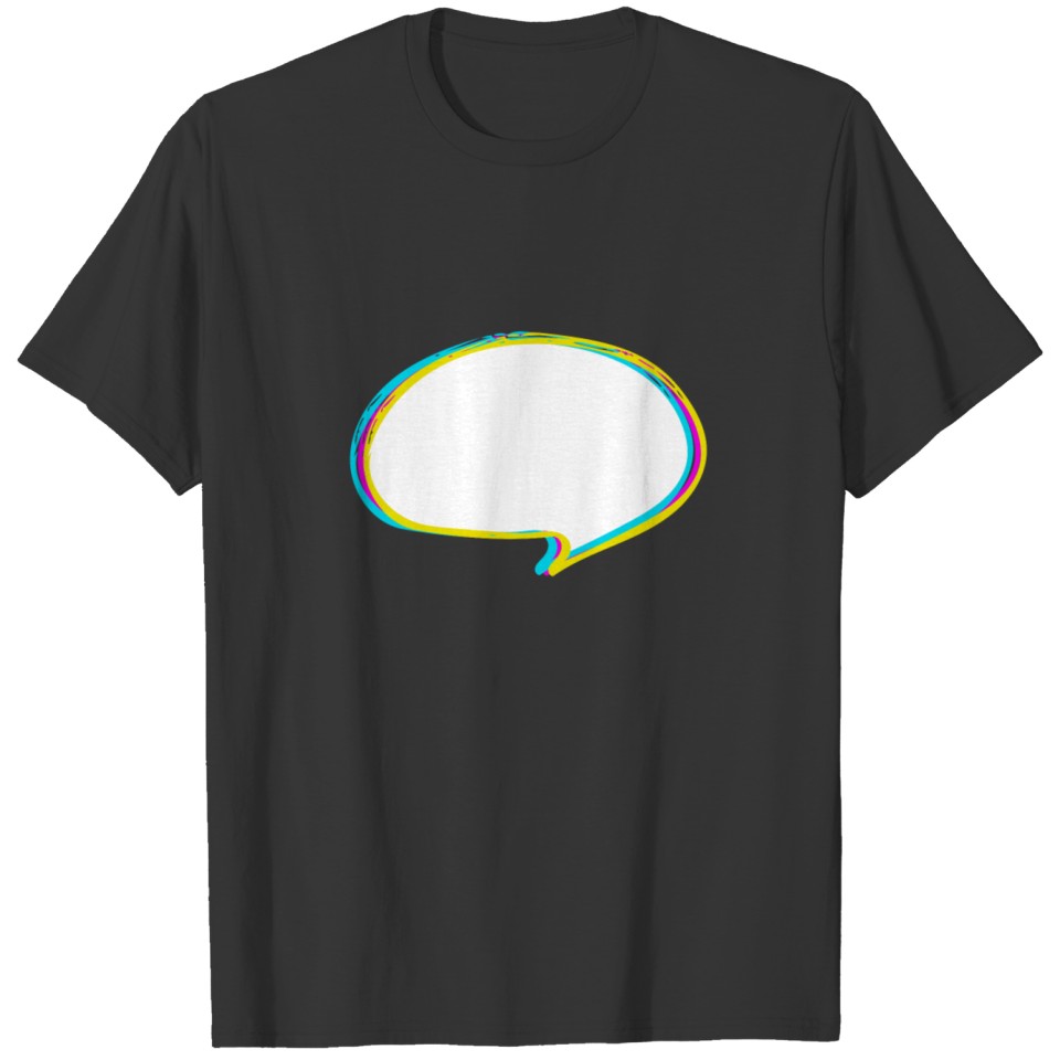 speech bubble - colorful T-shirt