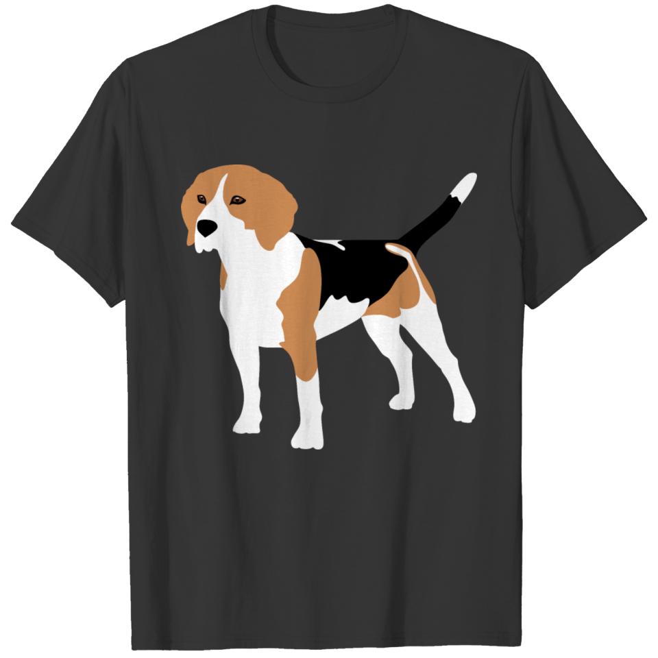 Beagle Silhouette colore T-shirt