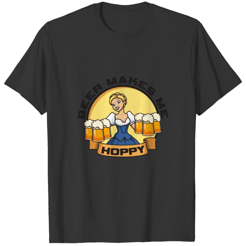 Beer Makes Me Hoppy T-shirt