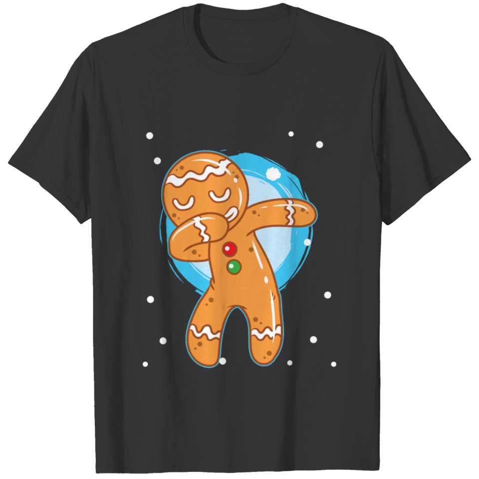 Christmas gingerbread man Dab T Shirts