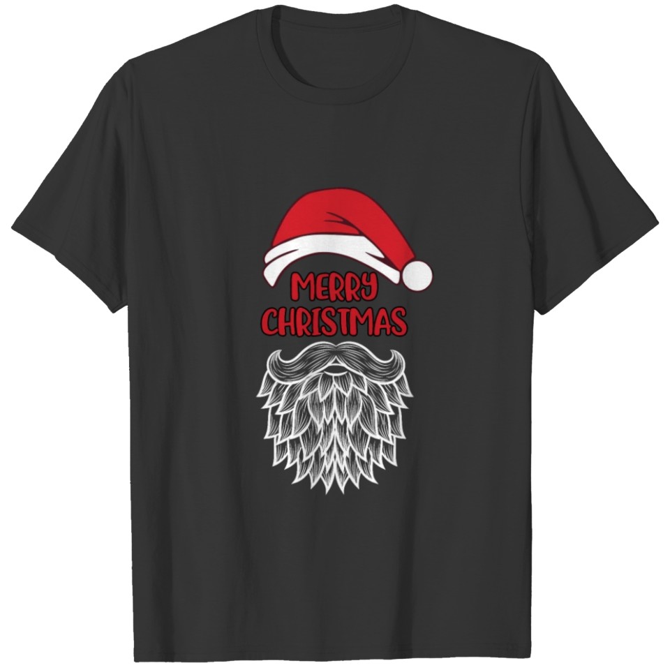 Santa claus beard christmas present gift idea T-shirt
