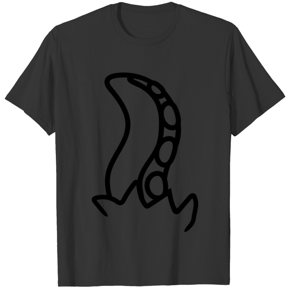 monster tentacle hidden under T-shirt