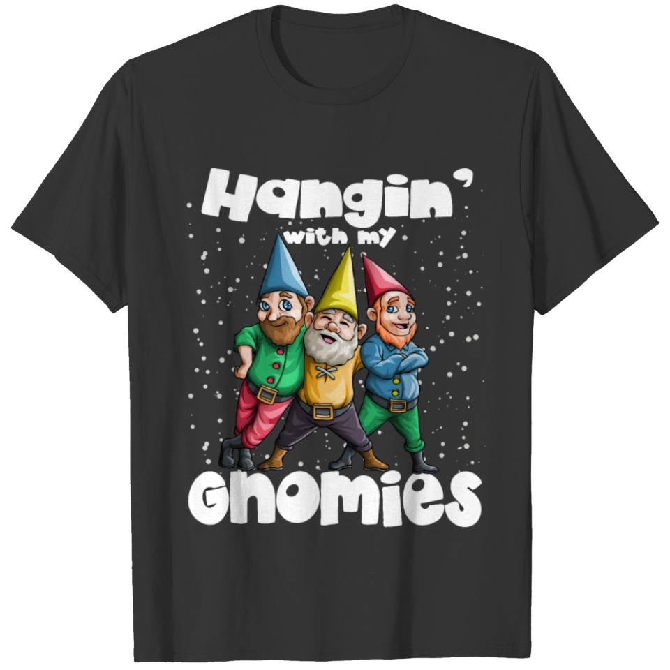 Hanging with my Gnomies Gnome Ugly Christmas Lefse T-shirt