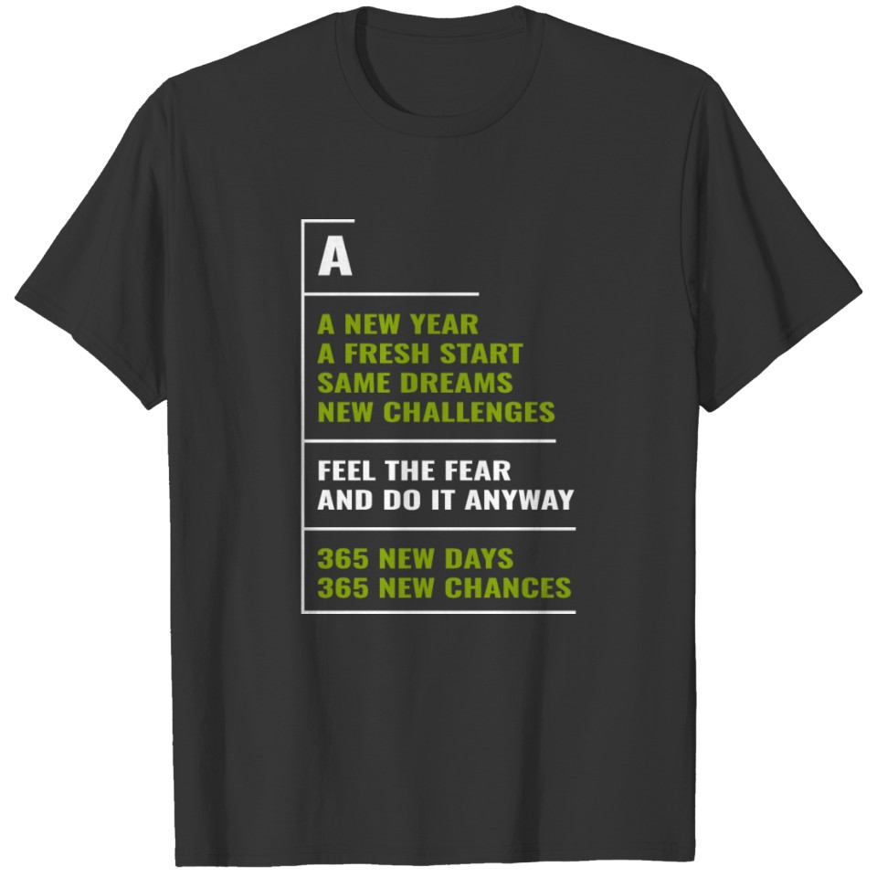 365 New Days New Changes Happy New Year 2020 T-shirt