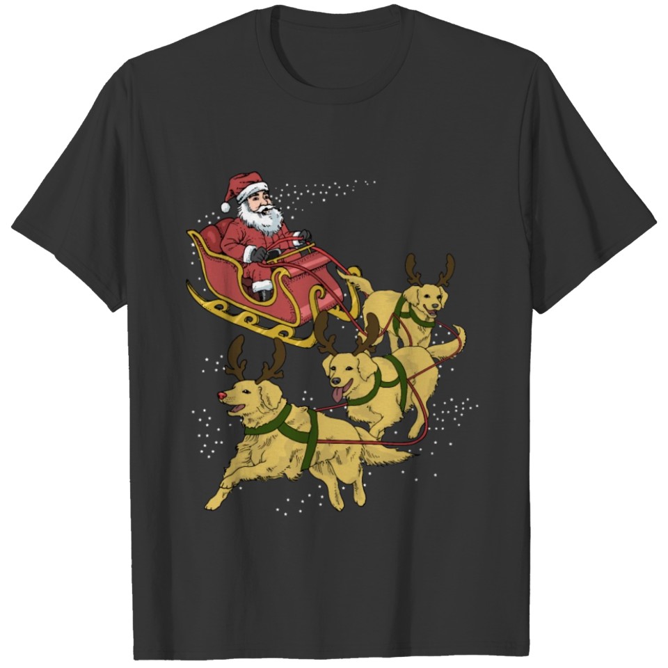 Golden Retriever Christmas Funny Retriever Gift T-shirt