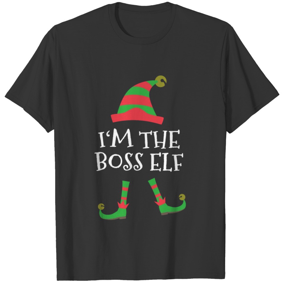 Boss Elf costume Christmas Funny Elf Chief T-shirt