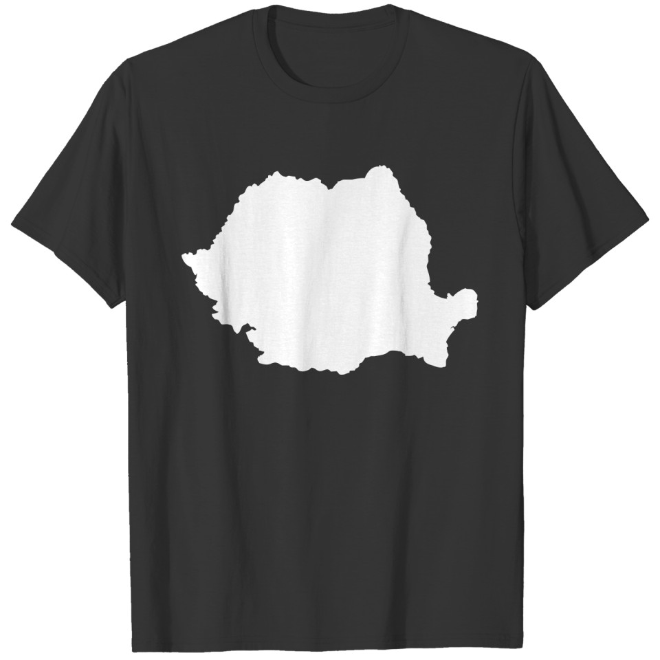 Map outline Romania T-shirt