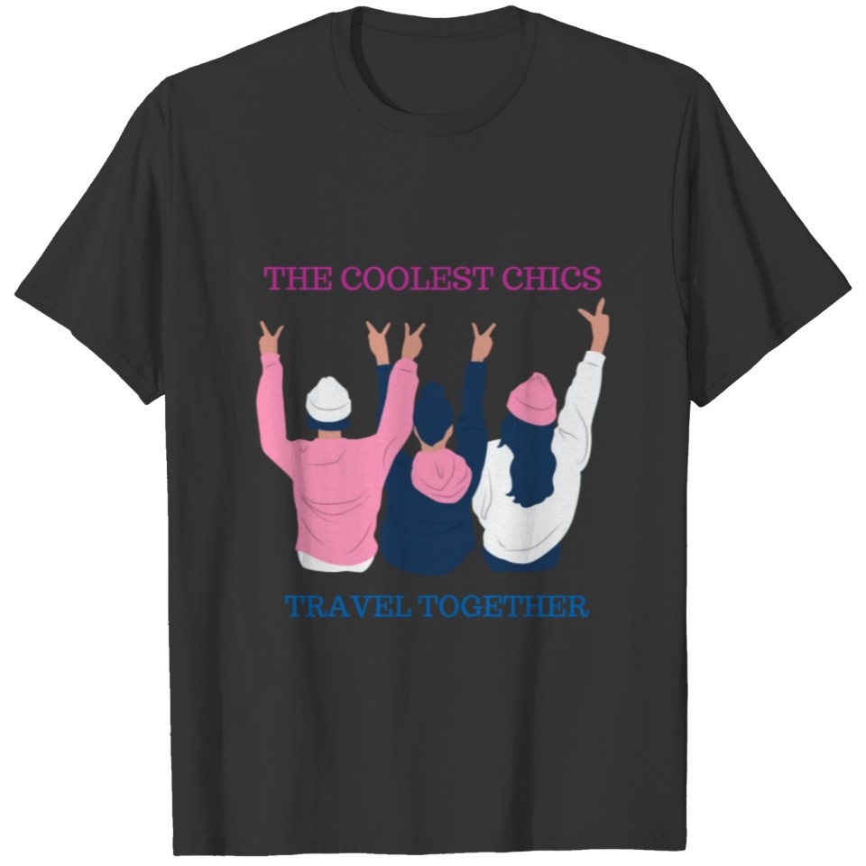 Cool Girls People Illustration T Shirt T-shirt