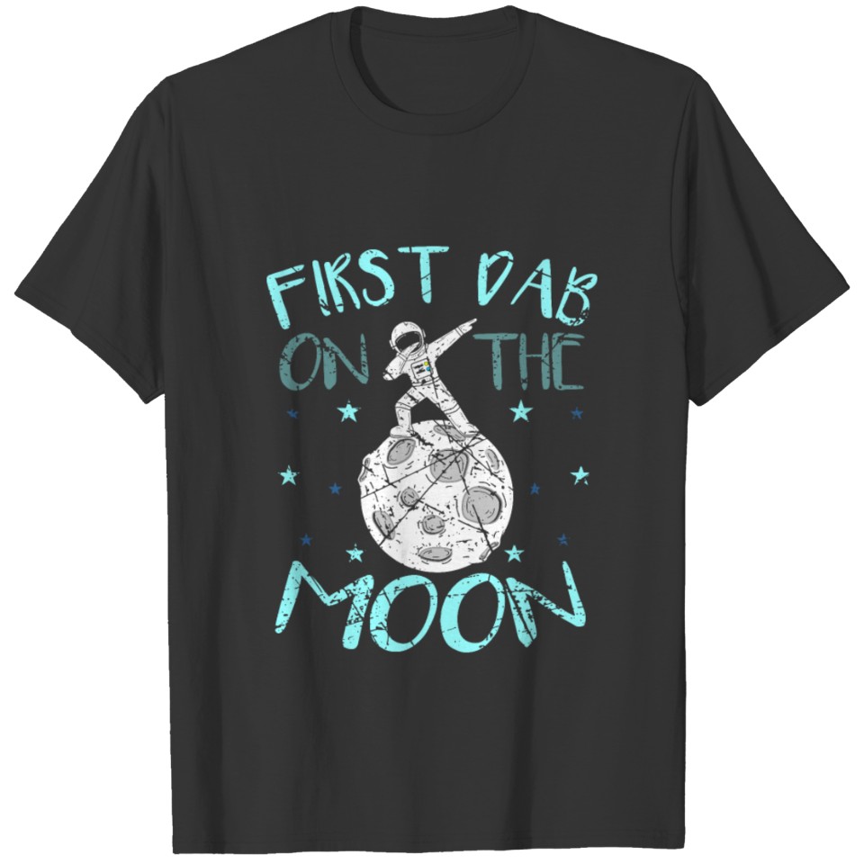 Moon landing moon spots dabbing T-shirt
