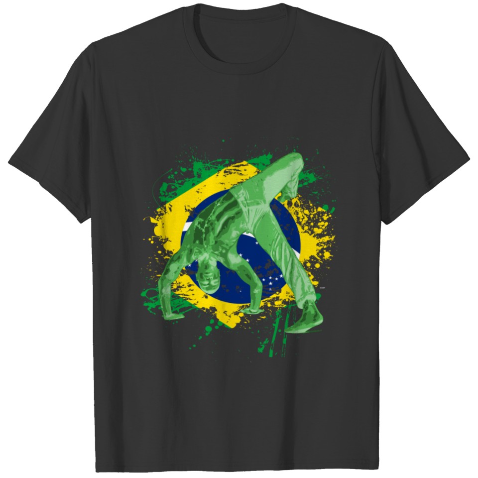 Brazilian Capoeira Dance Self-Defence Sports T-shirt