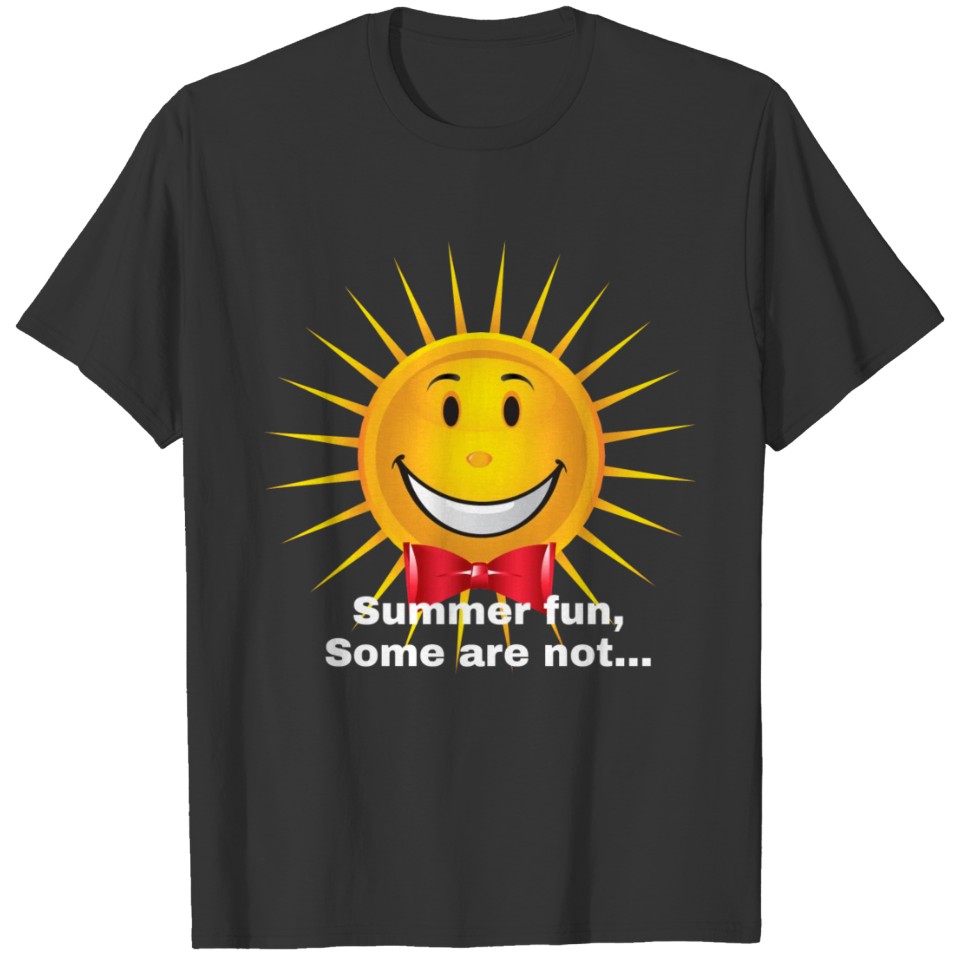 A funny pic of a sun. Nice cool design on a shirt T-shirt
